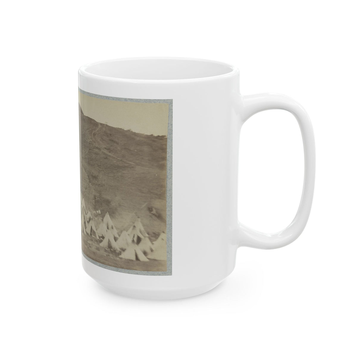Belle Plain Landing, Va., Confederate Entrenchments On Hill (U.S. Civil War) White Coffee Mug