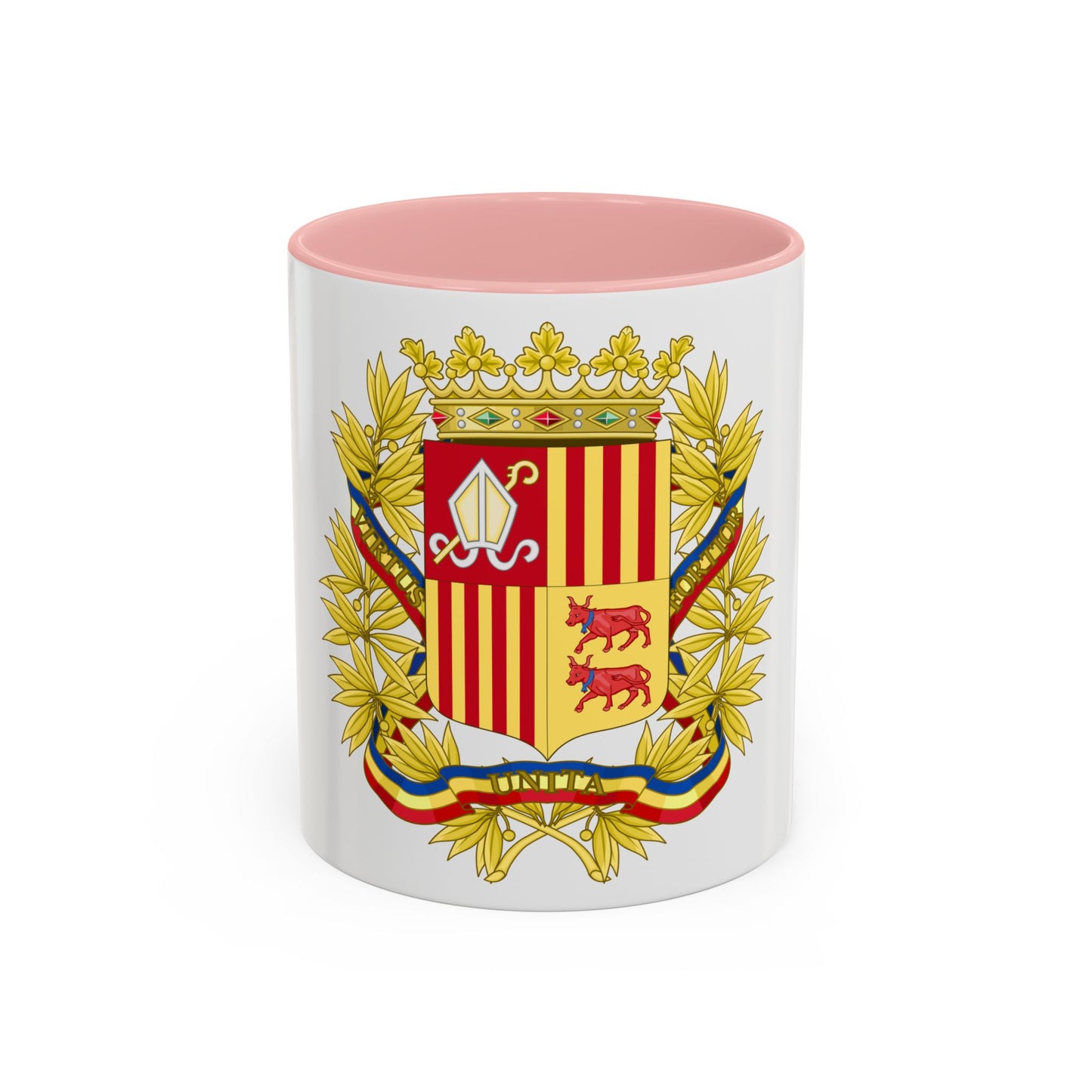 Coat of Arms of the high authorities of Andorra - Accent Coffee Mug