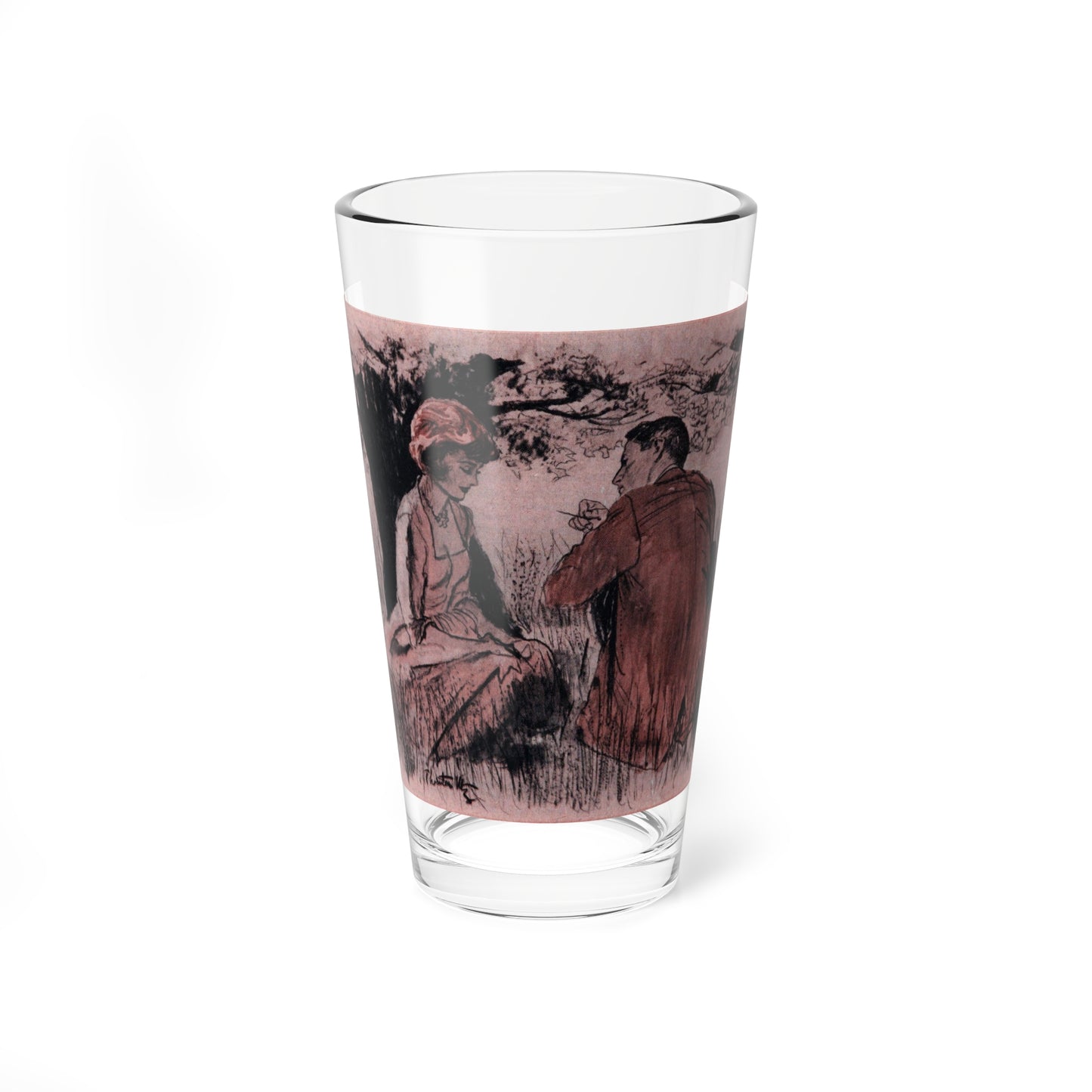 One Monday We Killed Them All (3), Cosmopolitan, November 1961 (Magazine Illustration) Pint Glass 16oz