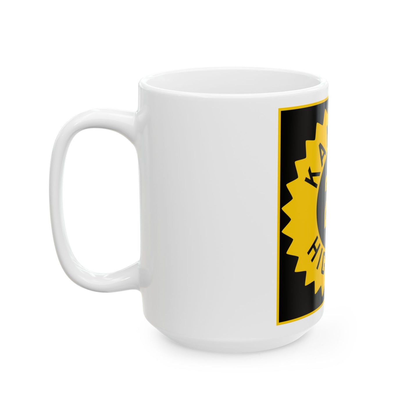 K-23 1926 (Kansas) (Road Sign) White Coffee Mug