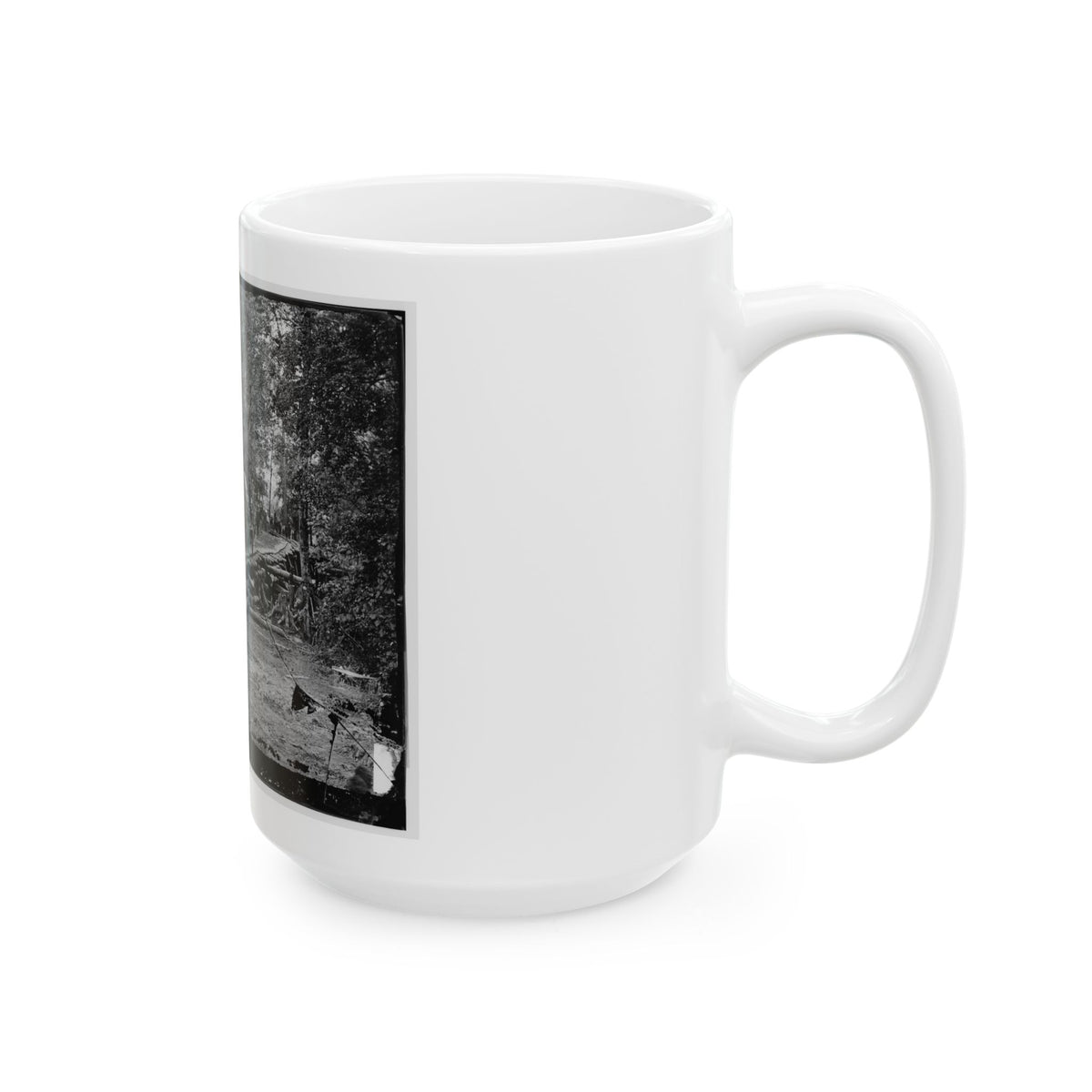 Chickahominy River, Va. Grapevine Bridge Built May 27-28, 1862, By The 5th New Hampshire Infantry Under Col. Edward E. Cross (U.S. Civil War) White Coffee Mug
