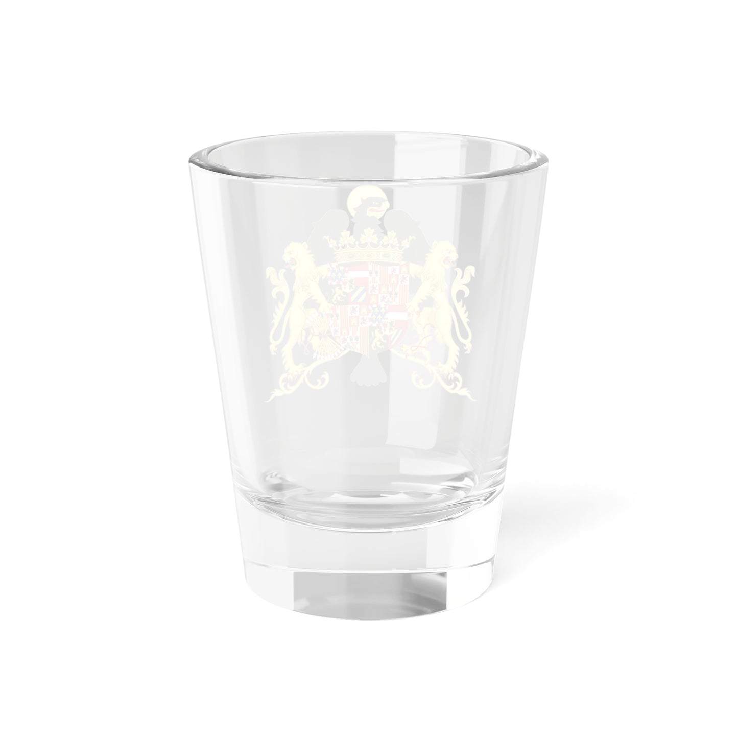 Ornamented Coat of Arms of Queen Joanna of Castile (Spain) (Coat of Arms) Shot Glass 1.5oz