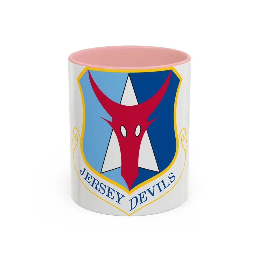 177th Fighter Wing (U.S. Air Force) Accent Coffee Mug 11oz Pink - Go Mug Yourself