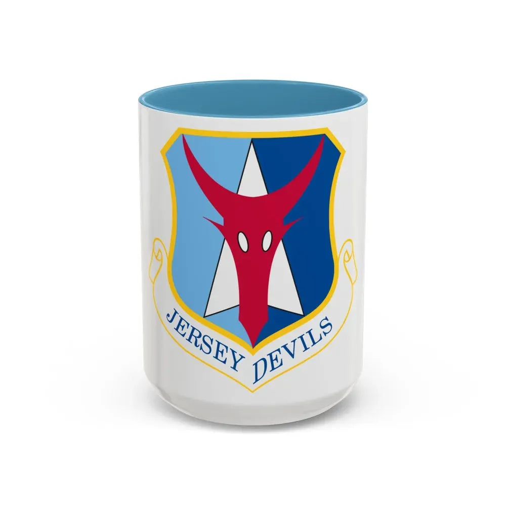 177th Fighter Wing (U.S. Air Force) Accent Coffee Mug 15oz Light Blue - Go Mug Yourself