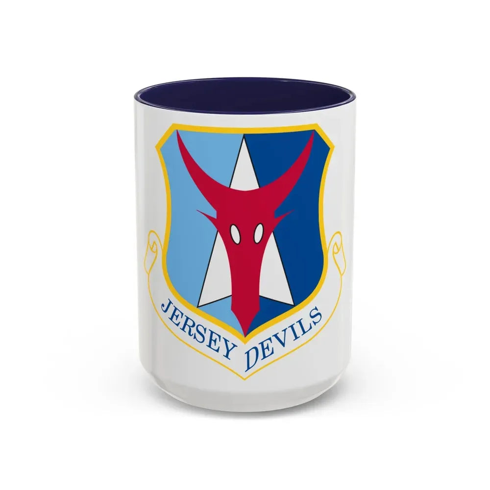 177th Fighter Wing (U.S. Air Force) Accent Coffee Mug 15oz Navy - Go Mug Yourself