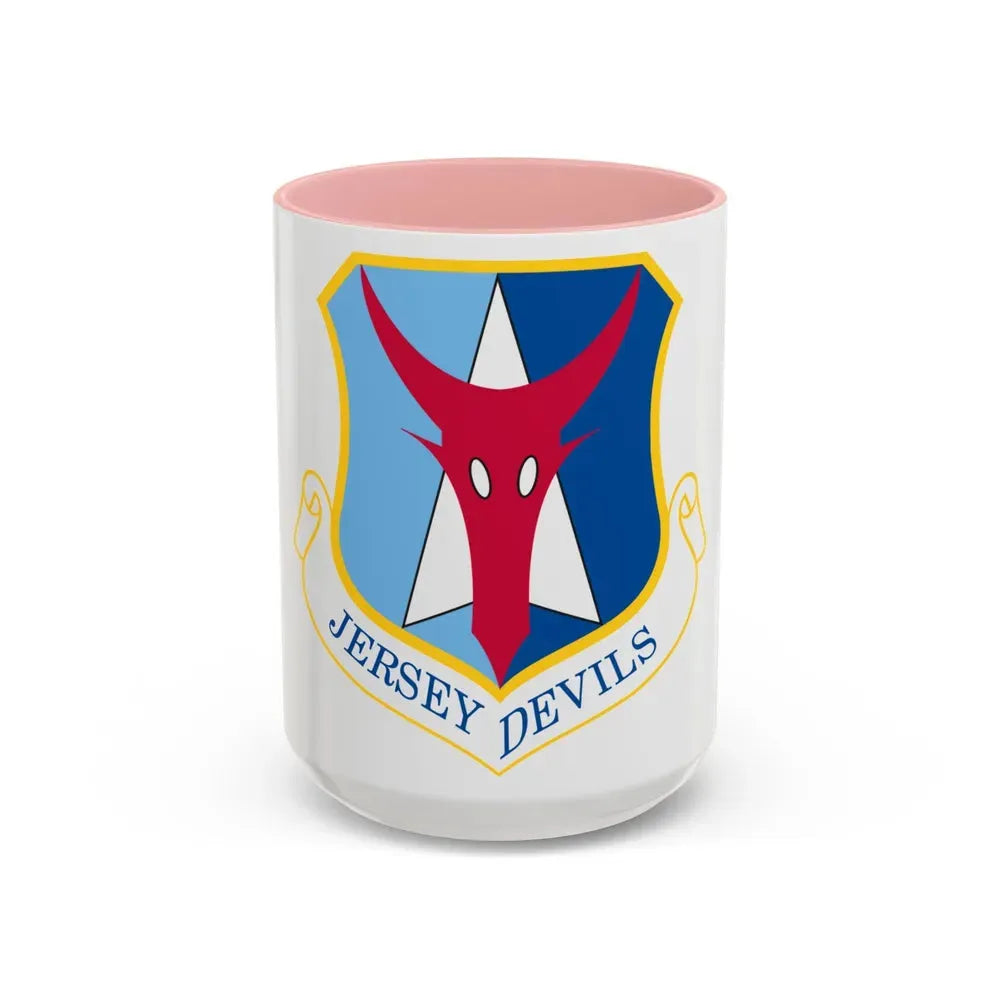177th Fighter Wing (U.S. Air Force) Accent Coffee Mug 15oz Pink - Go Mug Yourself