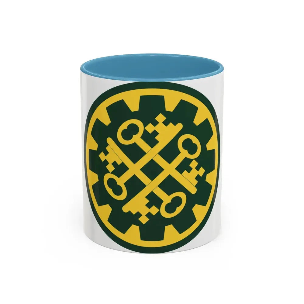 177th Military Police Brigade (U.S. Army) Accent Coffee Mug 11oz Light Blue - Go Mug Yourself
