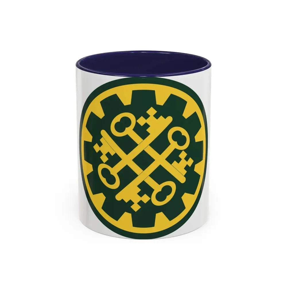 177th Military Police Brigade (U.S. Army) Accent Coffee Mug 11oz Navy - Go Mug Yourself