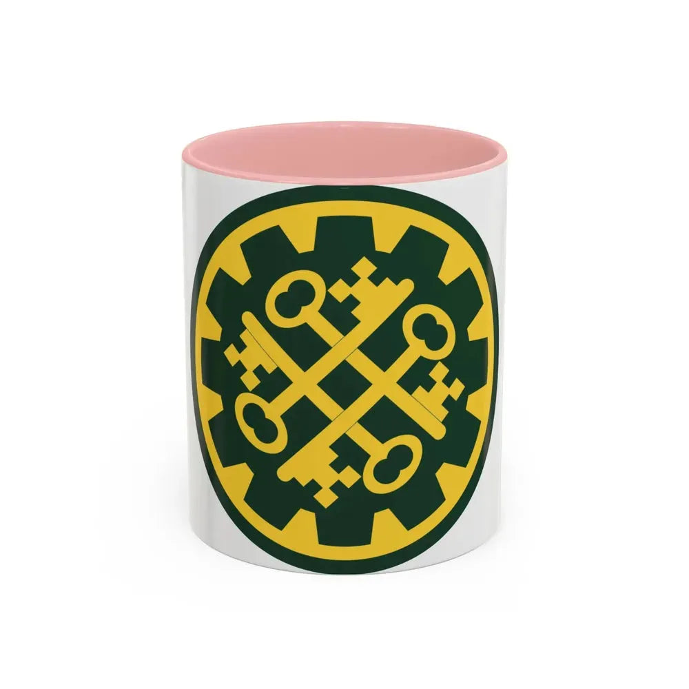 177th Military Police Brigade (U.S. Army) Accent Coffee Mug 11oz Pink - Go Mug Yourself