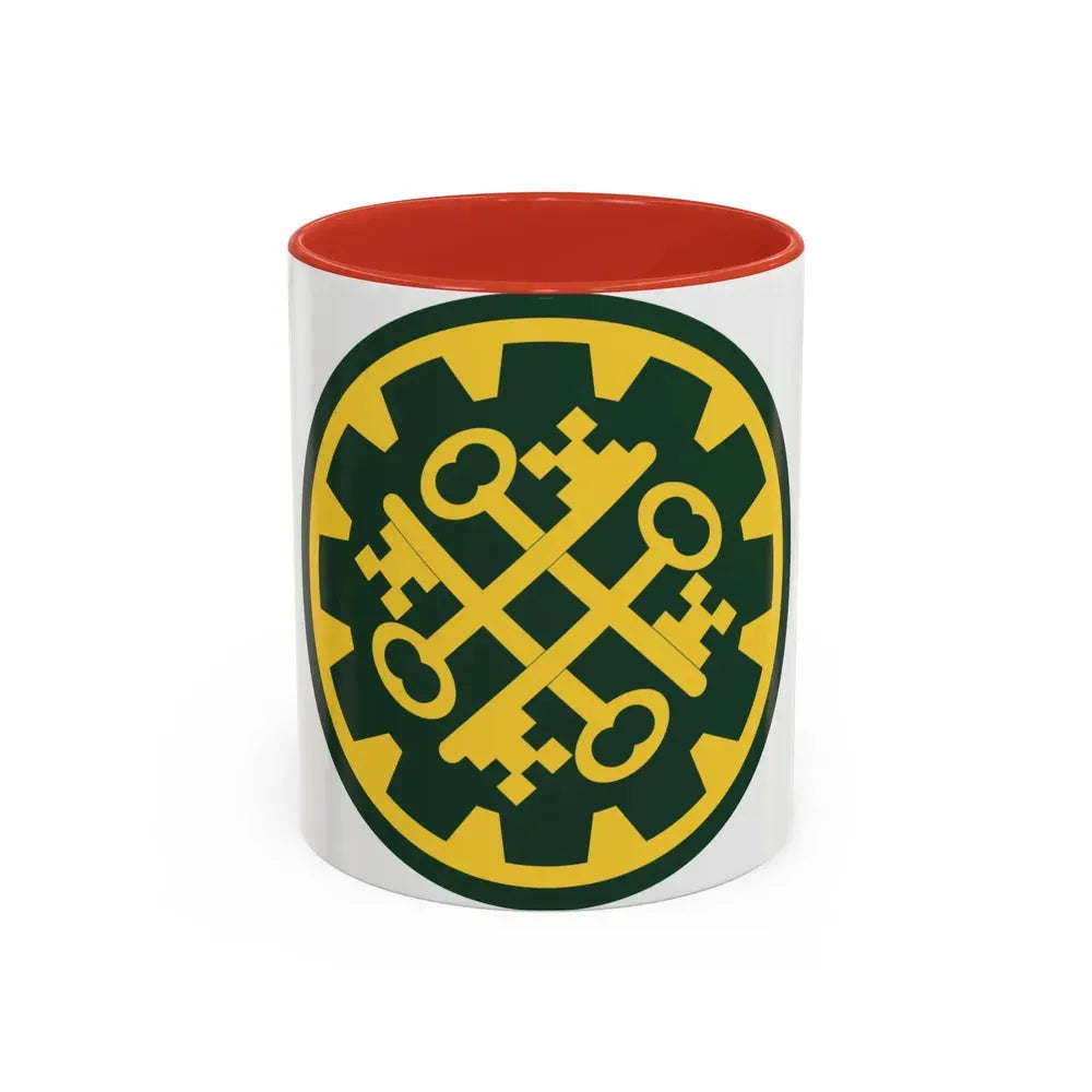 177th Military Police Brigade (U.S. Army) Accent Coffee Mug 11oz Red - Go Mug Yourself