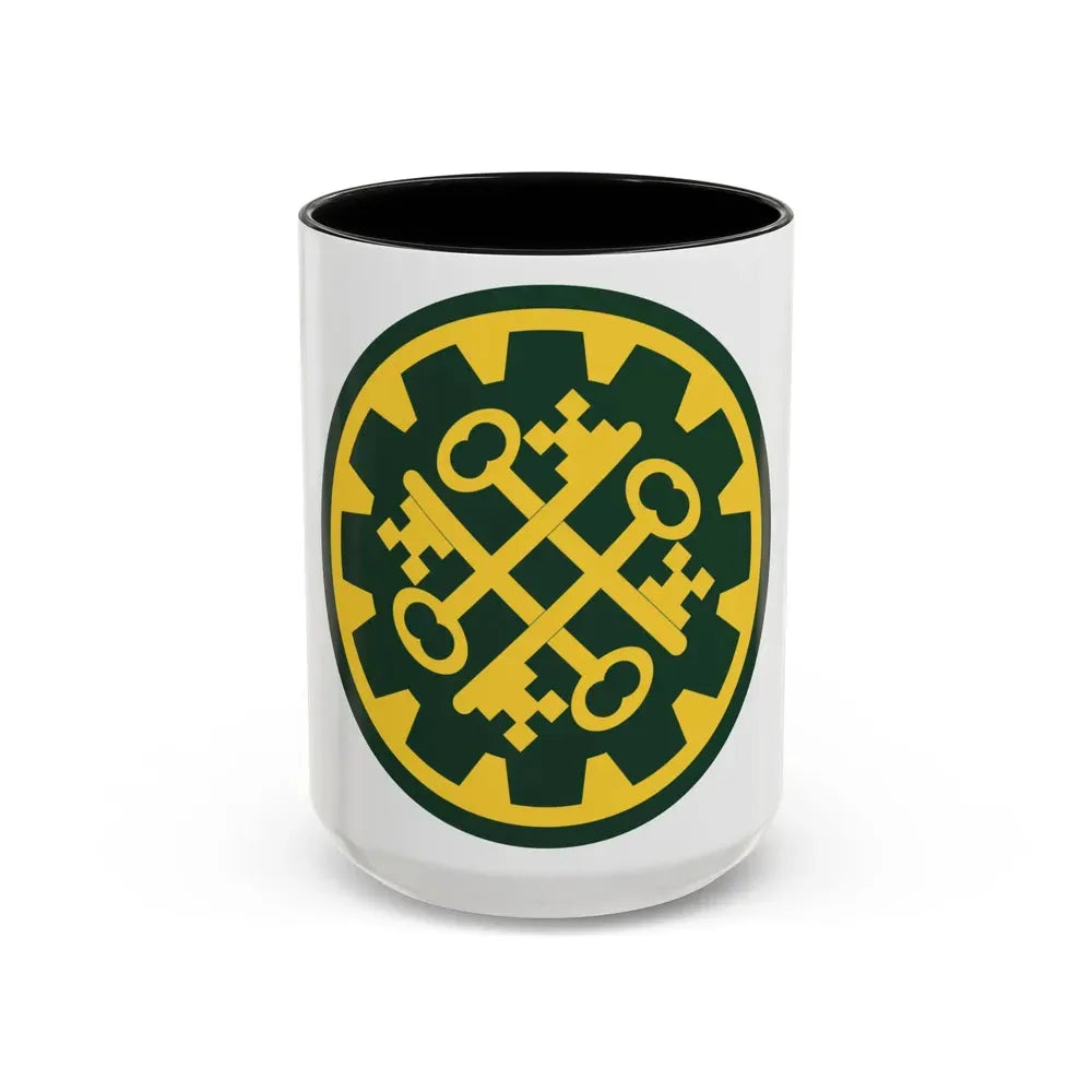 177th Military Police Brigade (U.S. Army) Accent Coffee Mug 15oz Black - Go Mug Yourself
