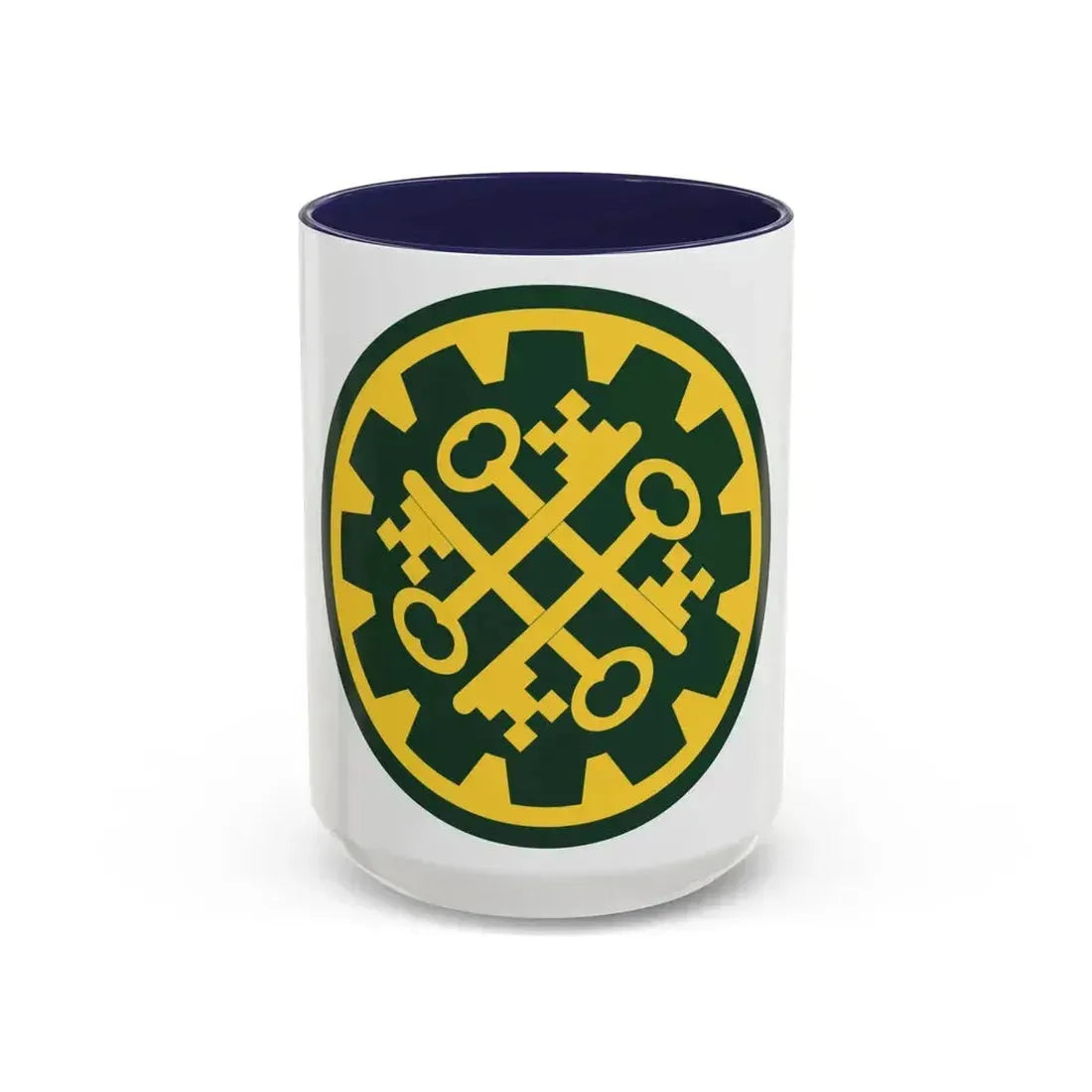 177th Military Police Brigade (U.S. Army) Accent Coffee Mug 15oz Navy - Go Mug Yourself