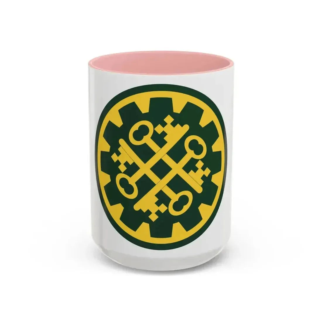 177th Military Police Brigade (U.S. Army) Accent Coffee Mug 15oz Pink - Go Mug Yourself