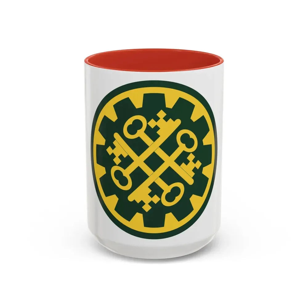 177th Military Police Brigade (U.S. Army) Accent Coffee Mug 15oz Red - Go Mug Yourself