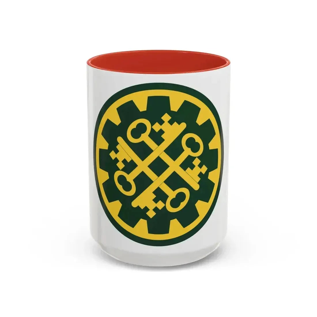 177th Military Police Brigade (U.S. Army) Accent Coffee Mug 15oz Red - Go Mug Yourself