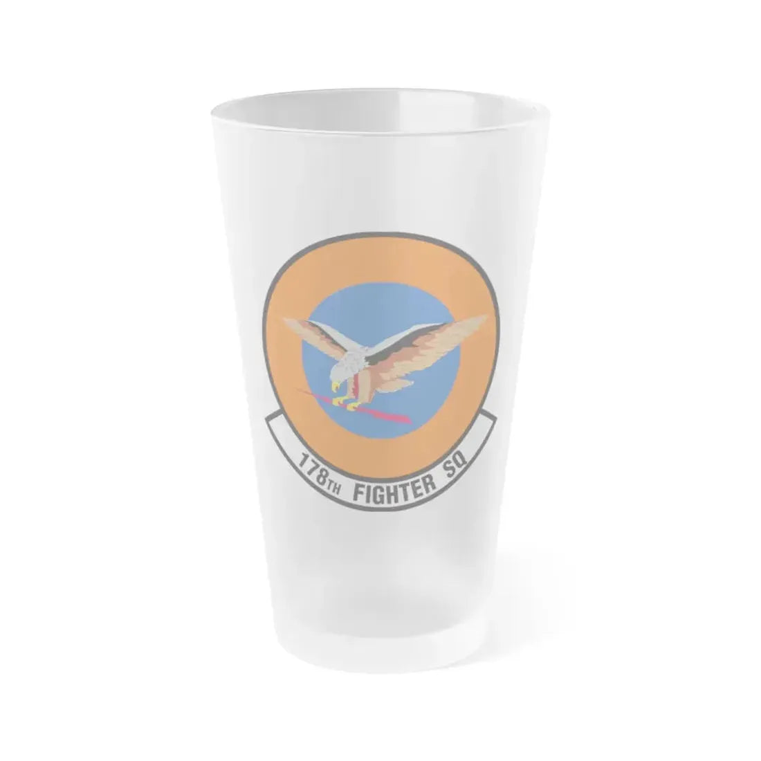 178 Fighter Squadron (U.S. Air Force) Frosted Pint Glass 16oz 16oz Frosted - Go Mug Yourself