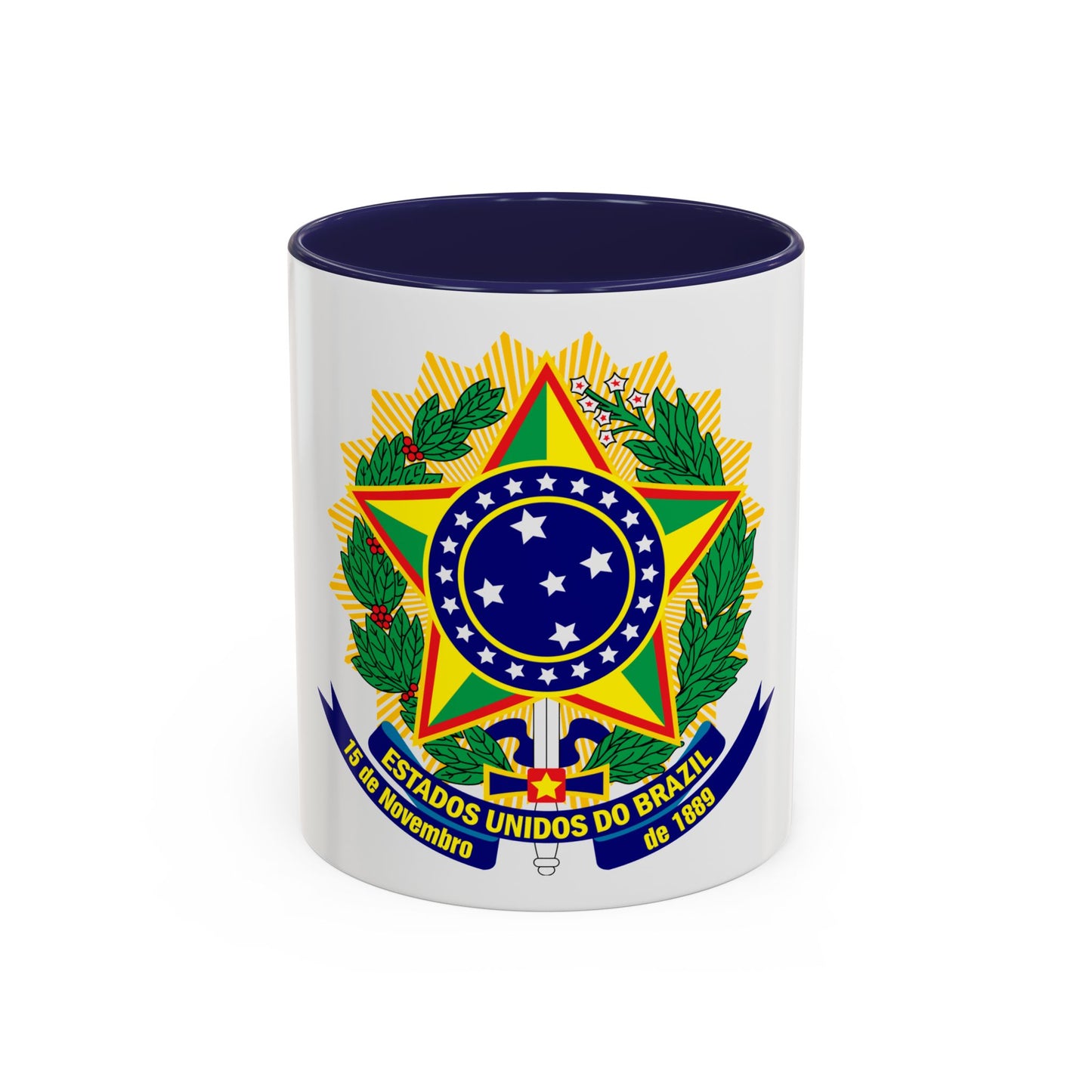 Coat of arms of the United States of Brazil - Accent Coffee Mug