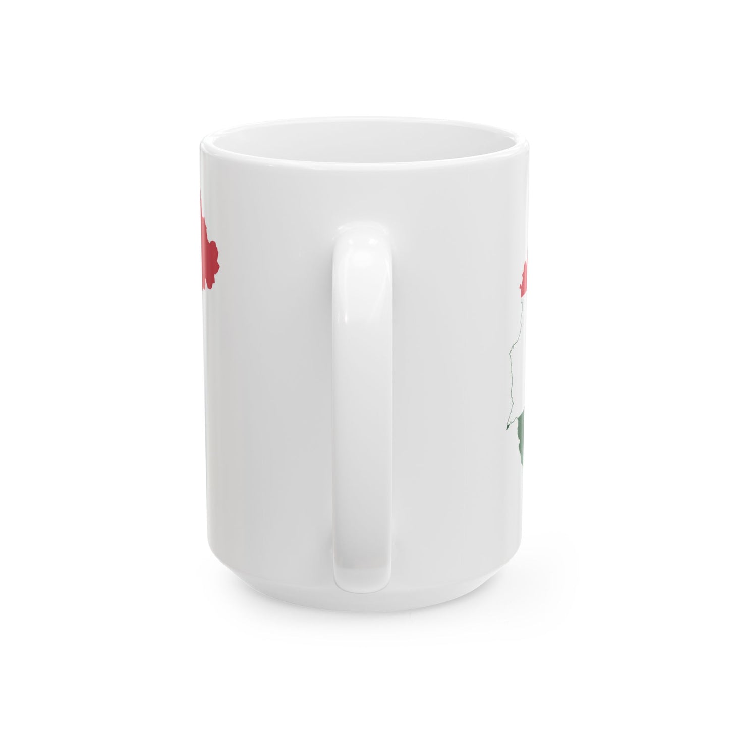 Flag-map of Hungary 1920-1921 (Hungary) White Coffee Mug