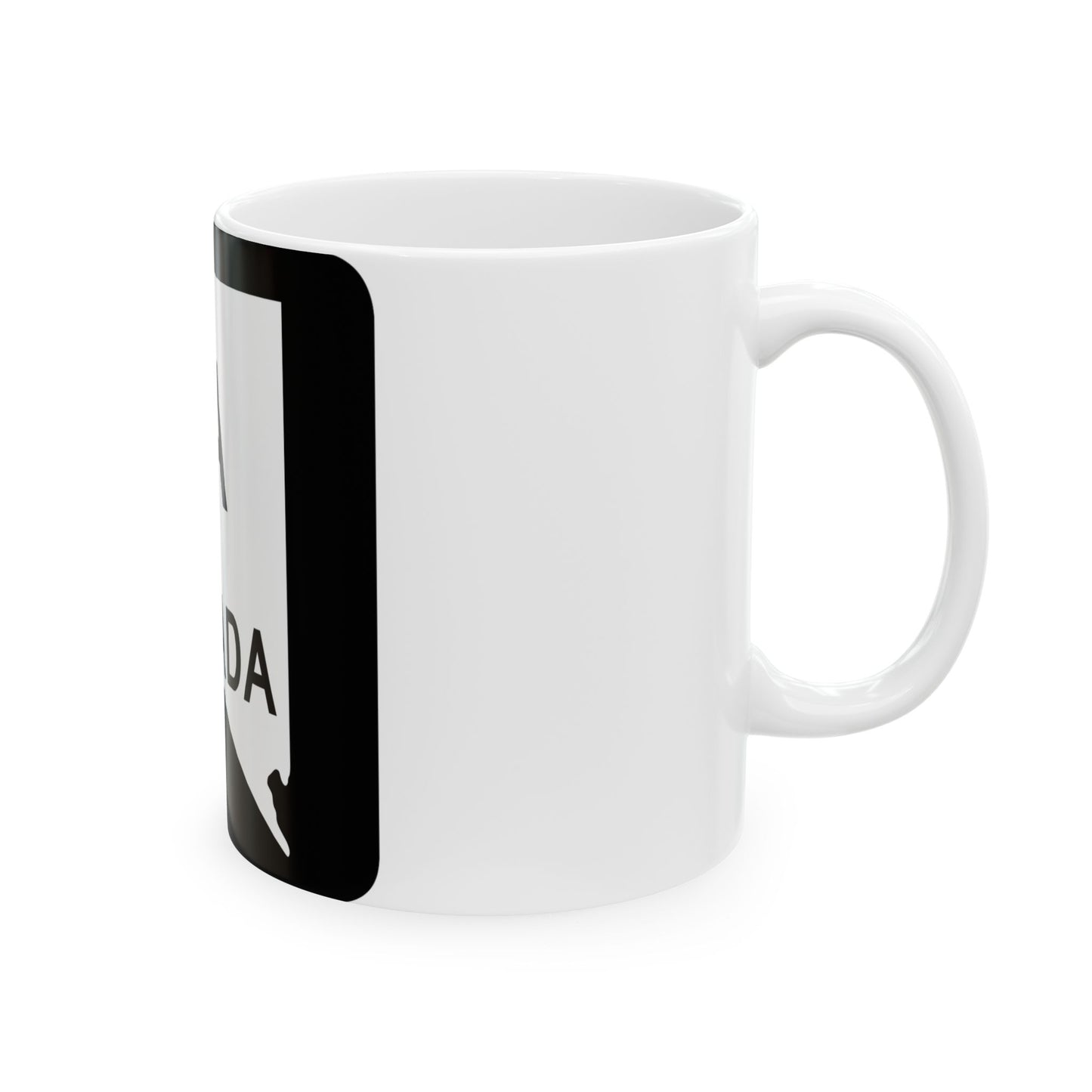 Nevada 1A (Nevada) (Road Sign) White Coffee Mug