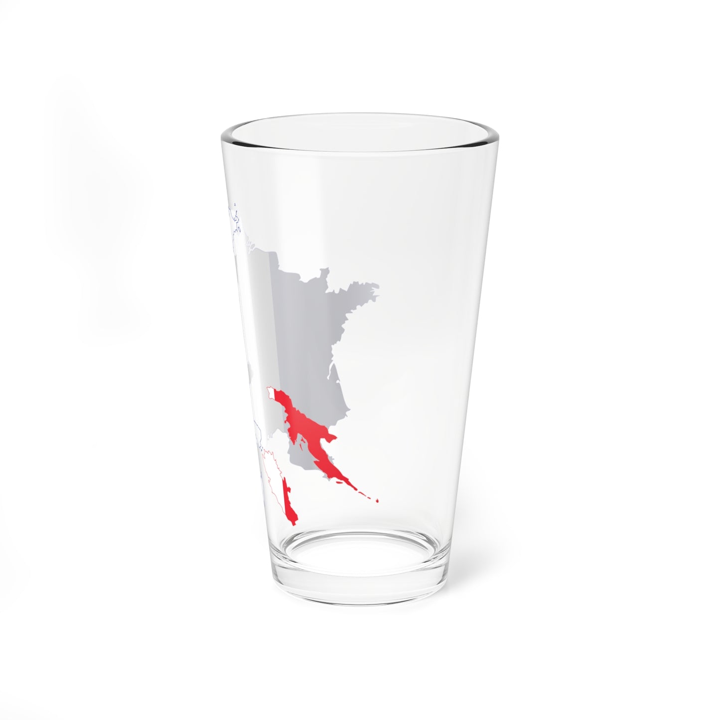 Flag-map of the First French Empire (France) Pint Glass 16oz
