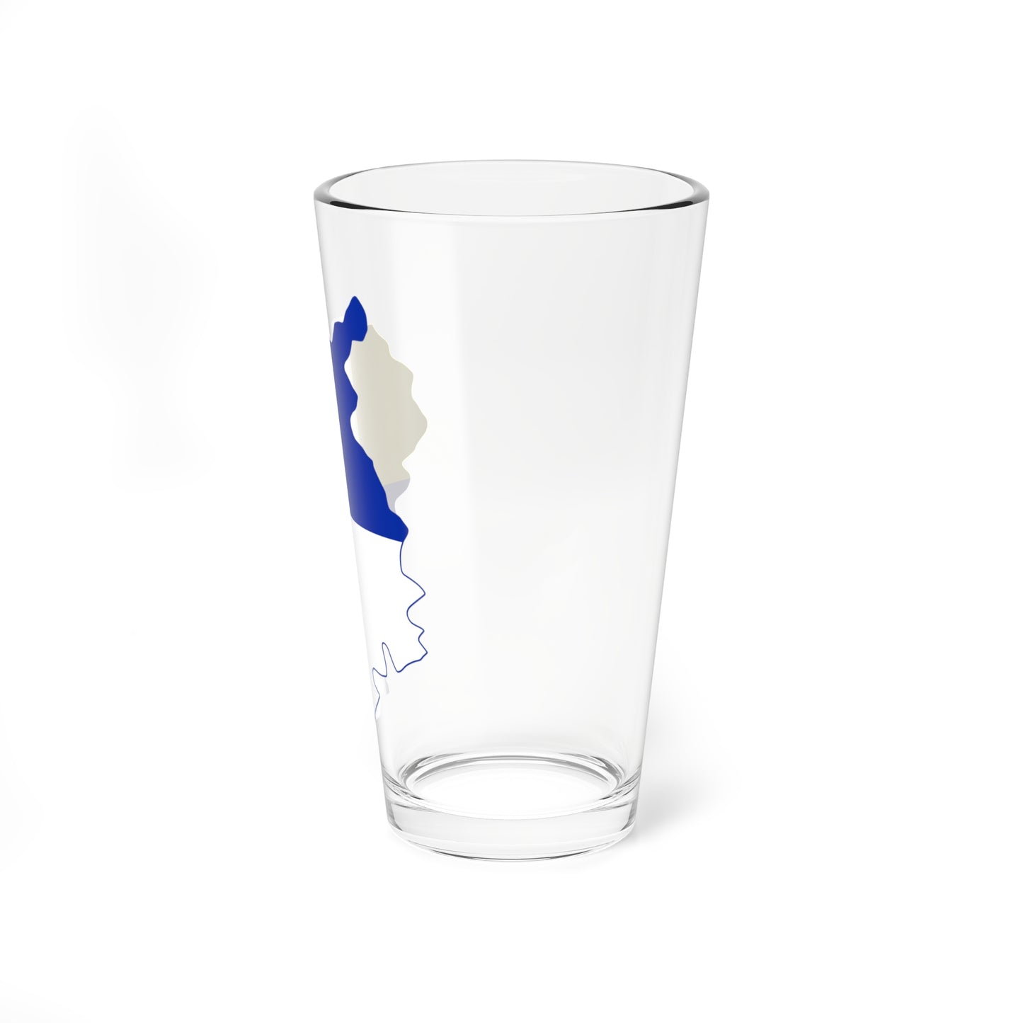Flag Map Of The Bratislava Region (Slovakia) Pint Glass 16oz