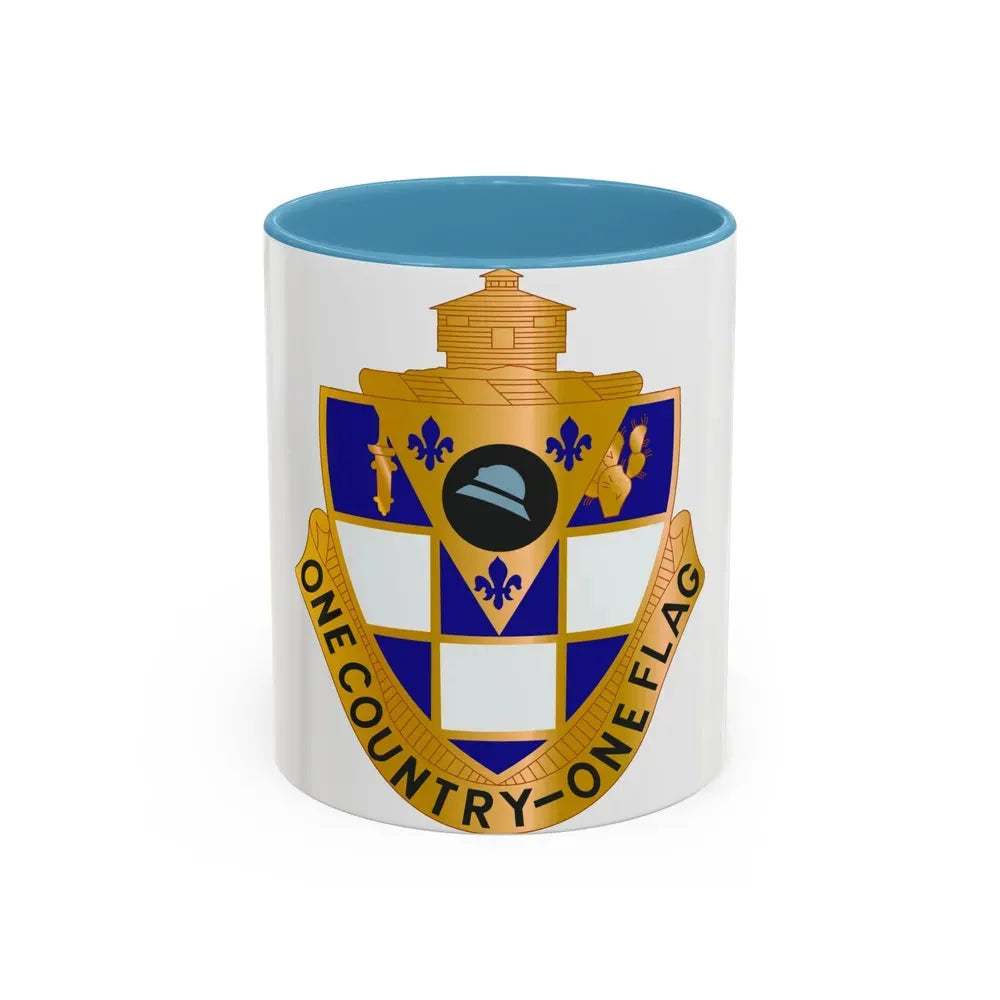 178th Infantry Regiment (U.S. Army) Accent Coffee Mug 11oz Light Blue - Go Mug Yourself