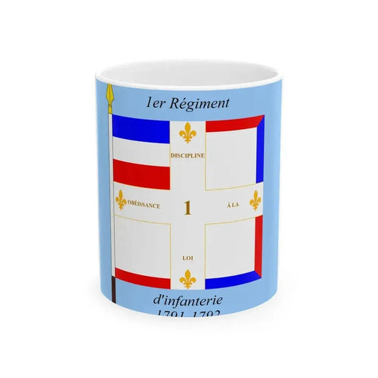 1791 1er Regiment dinfanterie (France) White Coffee Mug 11oz - Go Mug Yourself