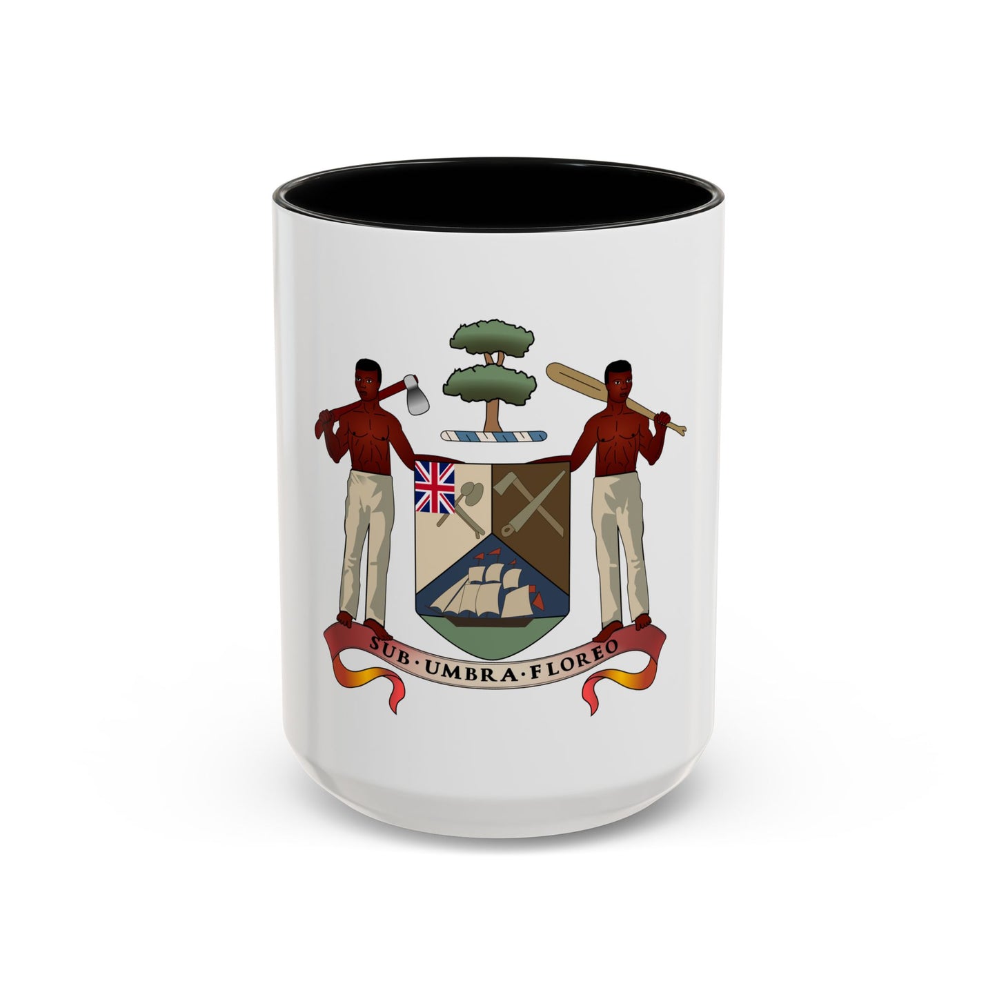 Coat of arms of British Honduras (1907-1967) - Accent Coffee Mug