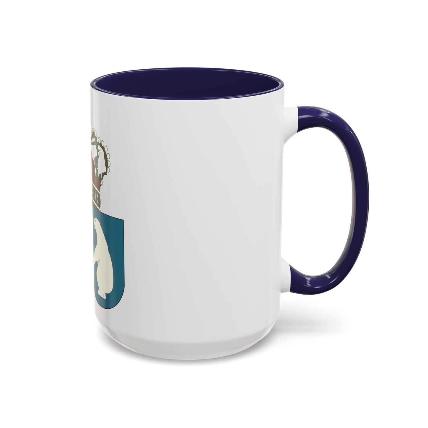 Coat of arms of the County of Greenland - Accent Coffee Mug
