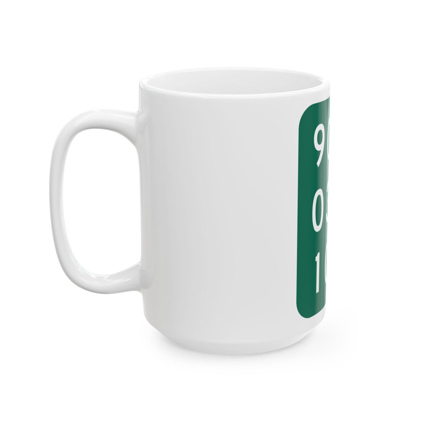 NY-909E (New York) (Road Sign) White Coffee Mug