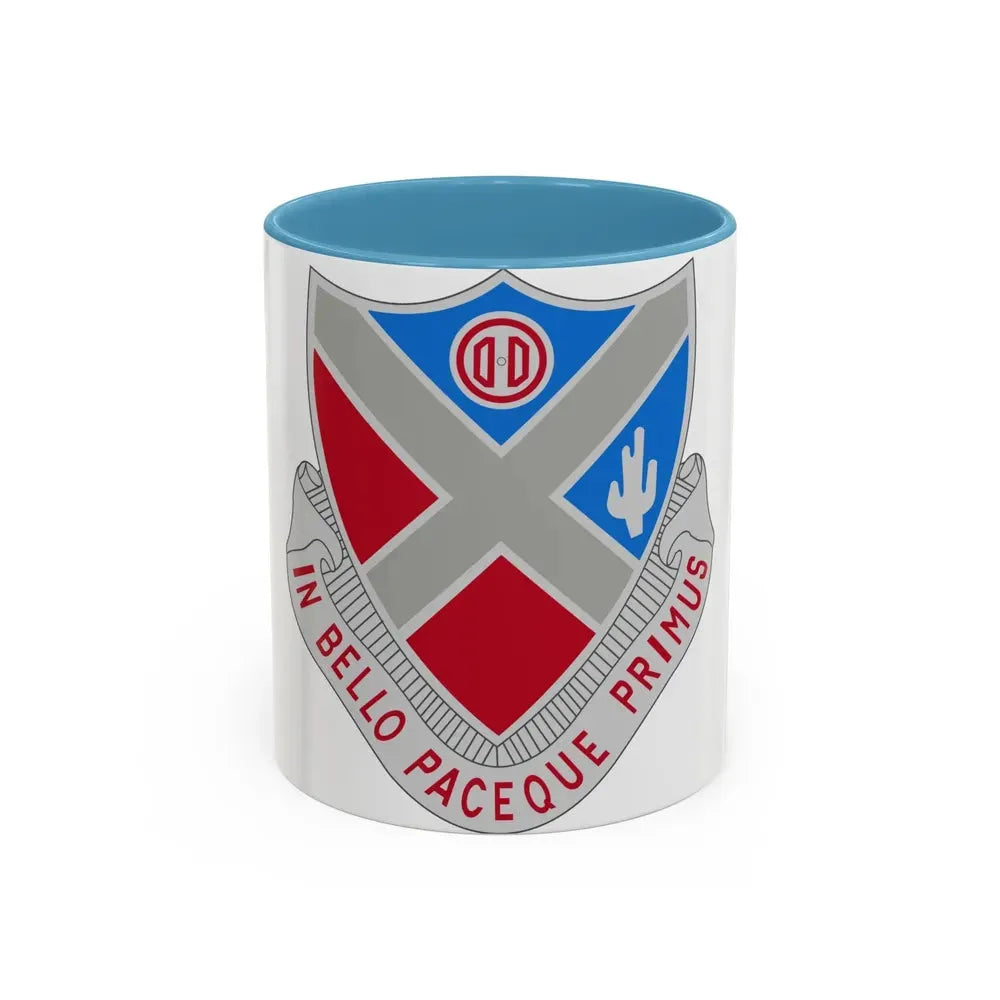179th Air Defense Artillery Regiment (U.S. Army) Accent Coffee Mug 11oz Light Blue - Go Mug Yourself