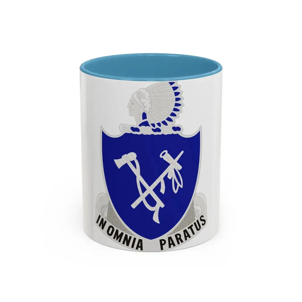 179th Infantry Regiment (U.S. Army) Accent Coffee Mug 11oz Light Blue - Go Mug Yourself