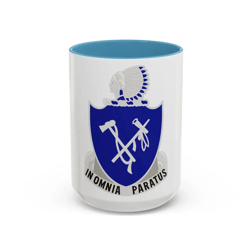 179th Infantry Regiment (U.S. Army) Accent Coffee Mug 15oz Light Blue - Go Mug Yourself