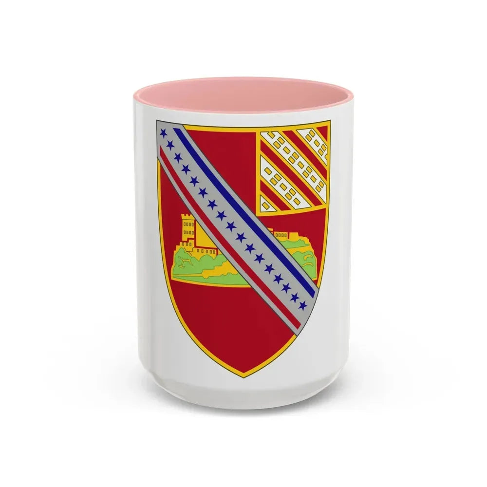 17th Field Artillery Regiment (U.S. Army) Accent Coffee Mug 15oz Pink - Go Mug Yourself