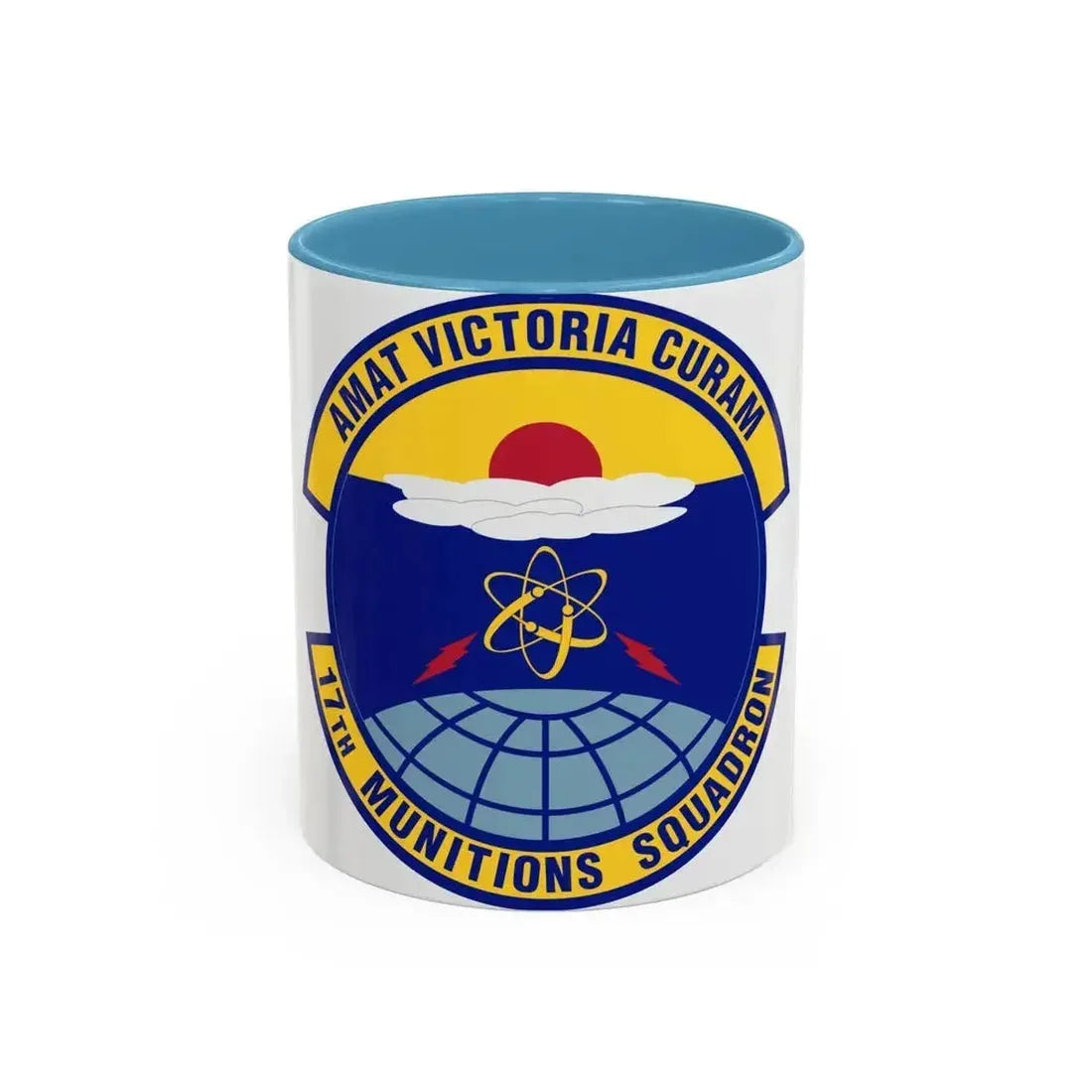 17th Munitions Squadron (U.S. Air Force) Accent Coffee Mug 11oz Light Blue - Go Mug Yourself