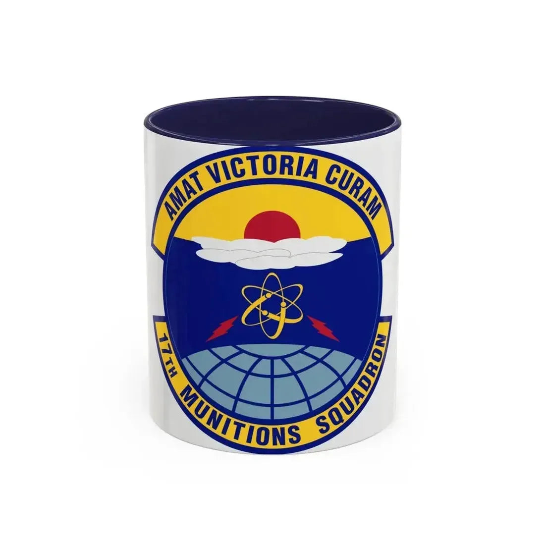 17th Munitions Squadron (U.S. Air Force) Accent Coffee Mug 11oz Navy - Go Mug Yourself