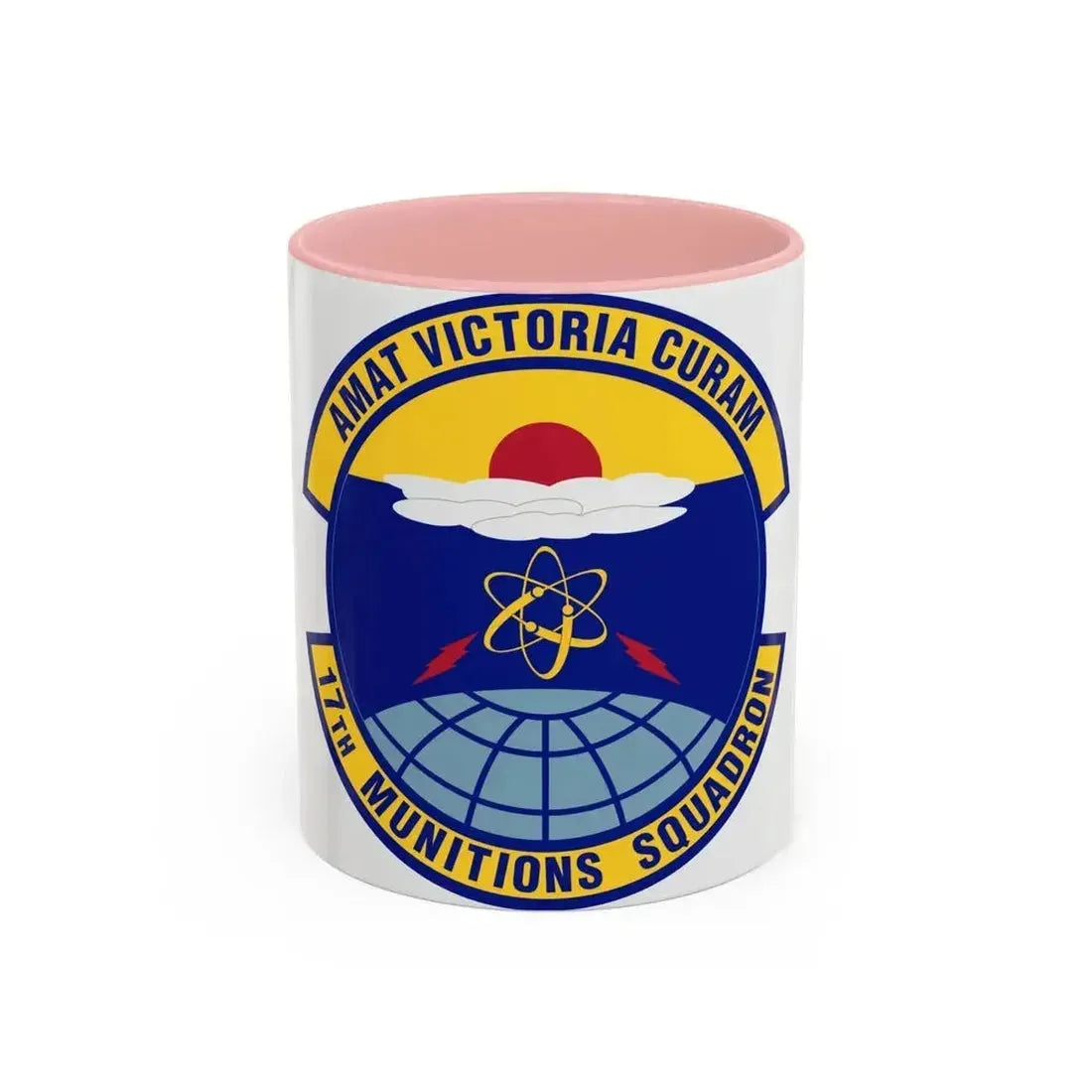 17th Munitions Squadron (U.S. Air Force) Accent Coffee Mug 11oz Pink - Go Mug Yourself