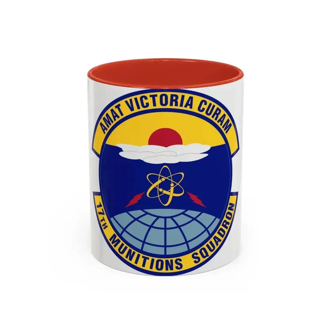 17th Munitions Squadron (U.S. Air Force) Accent Coffee Mug 11oz Red - Go Mug Yourself