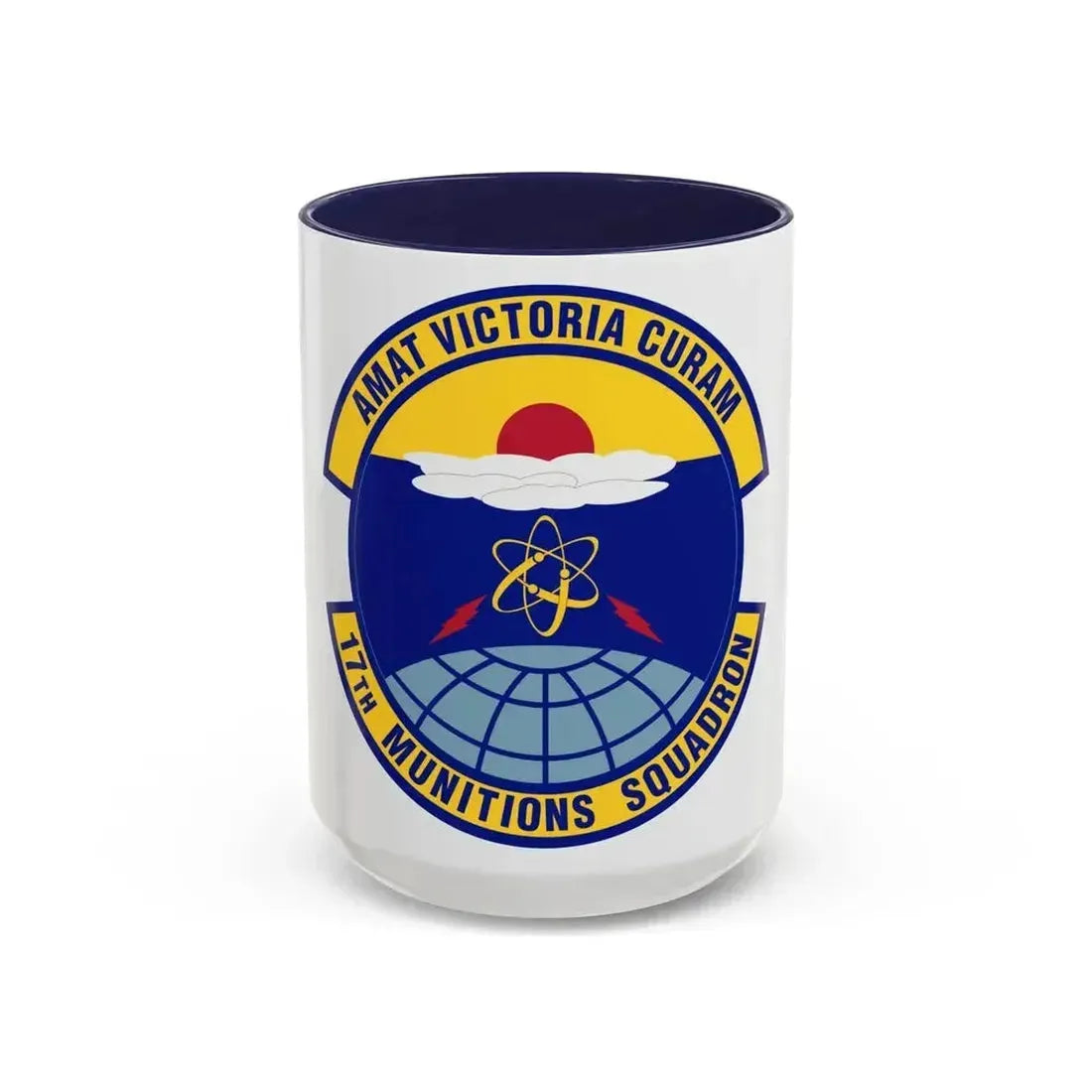 17th Munitions Squadron (U.S. Air Force) Accent Coffee Mug 15oz Navy - Go Mug Yourself