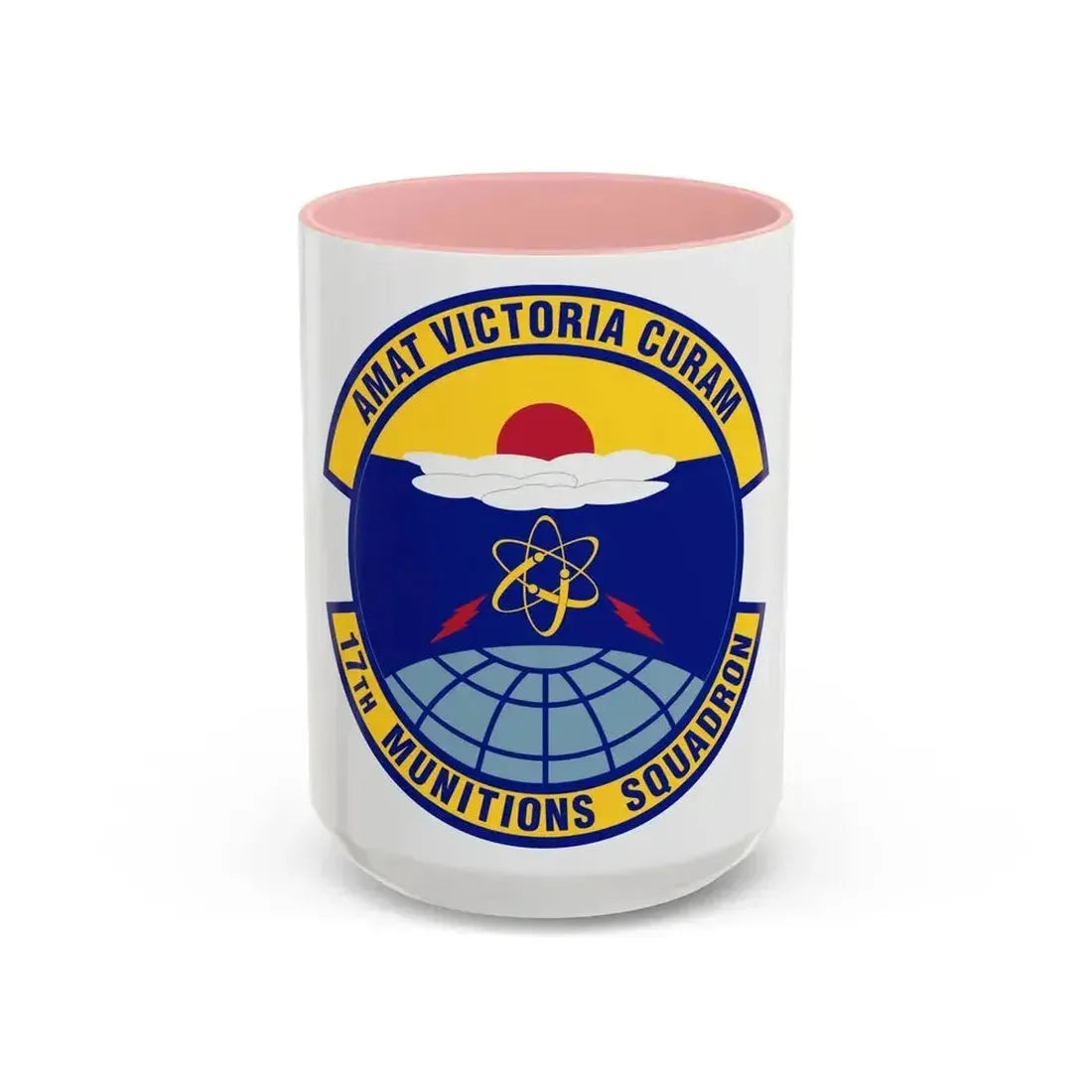 17th Munitions Squadron (U.S. Air Force) Accent Coffee Mug 15oz Pink - Go Mug Yourself