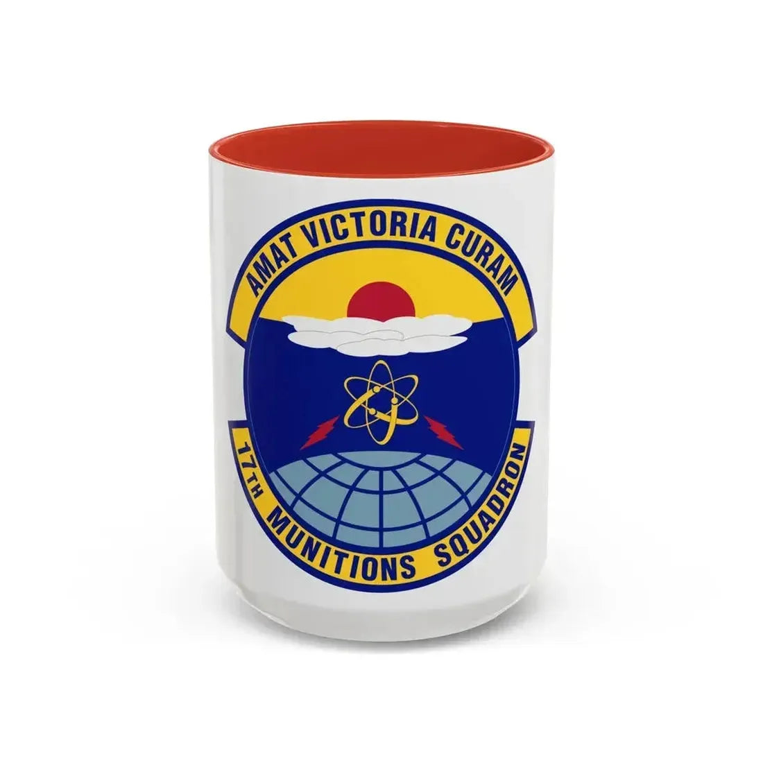 17th Munitions Squadron (U.S. Air Force) Accent Coffee Mug 15oz Red - Go Mug Yourself