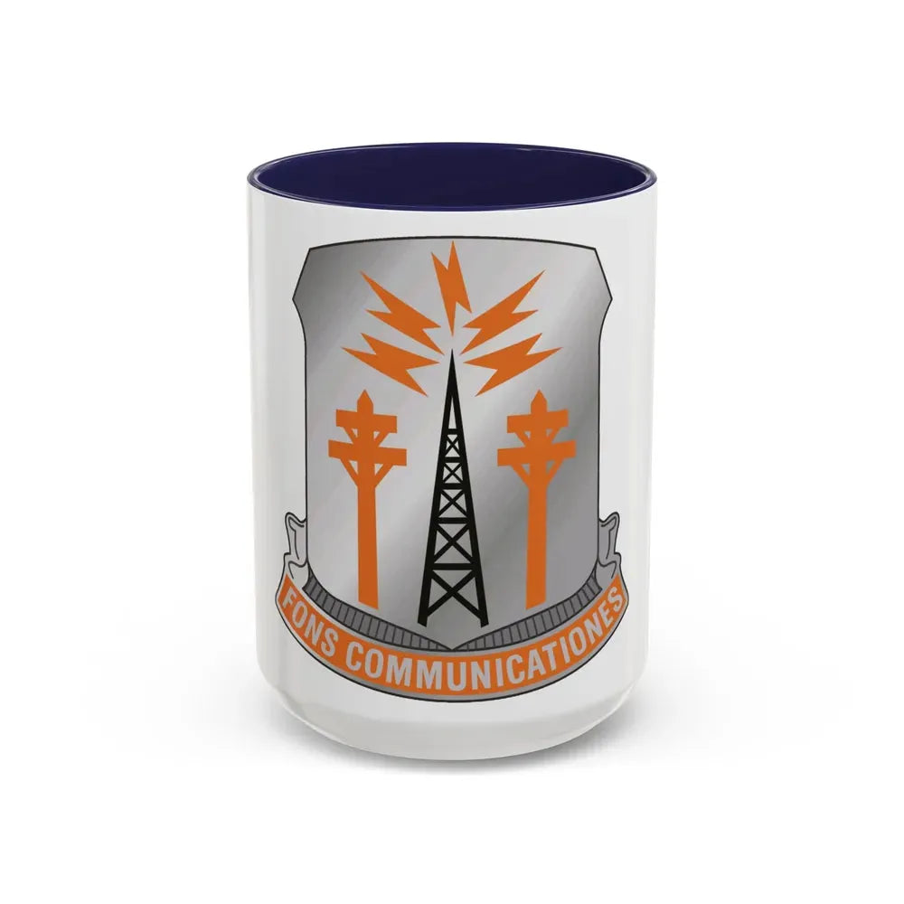 17th Signal Battalion (U.S. Army) Accent Coffee Mug 15oz Navy - Go Mug Yourself