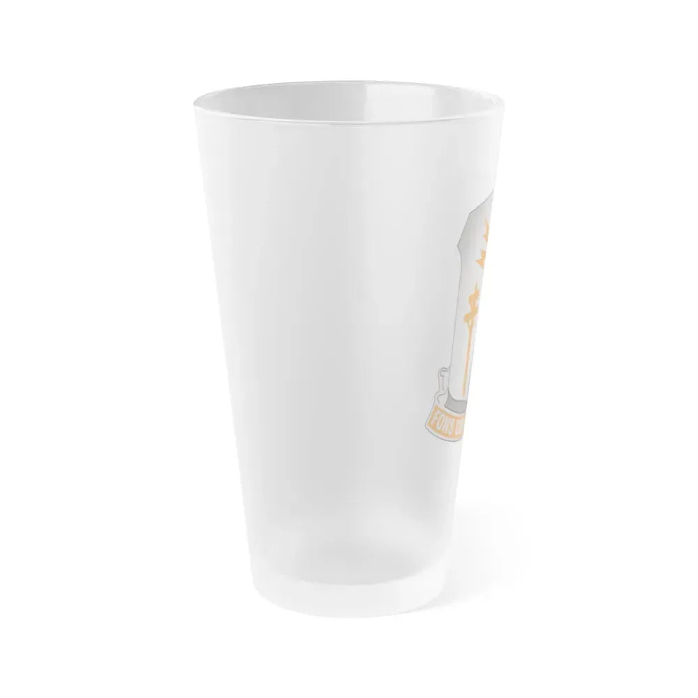 17th Signal Battalion (U.S. Army) Frosted Pint Glass 16oz - Go Mug Yourself