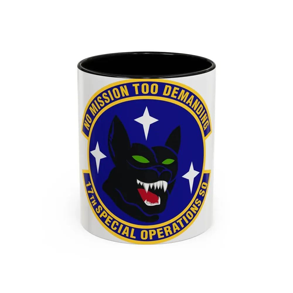 17th Special Operations Squadron (U.S. Air Force) Accent Coffee Mug 11oz Black - Go Mug Yourself