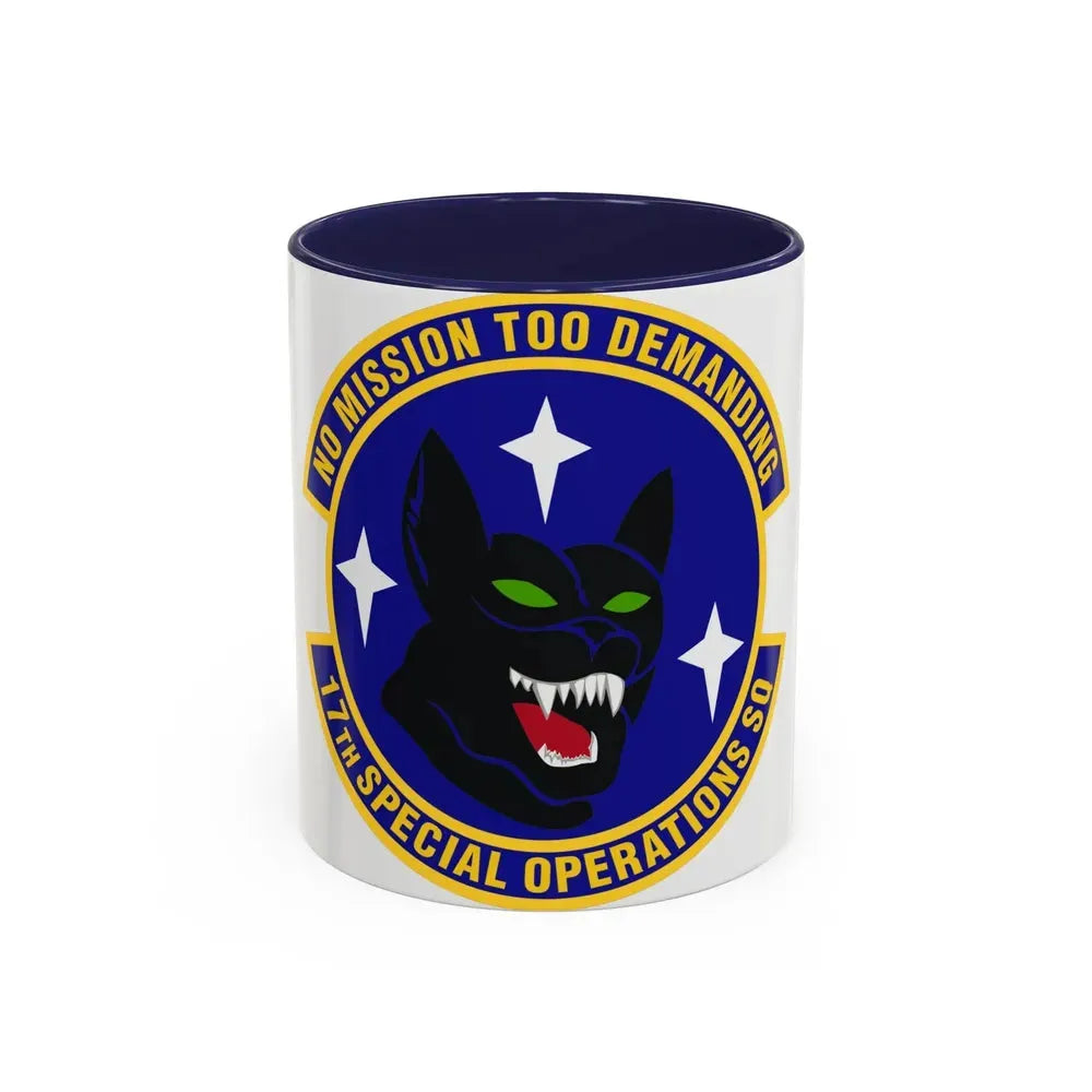17th Special Operations Squadron (U.S. Air Force) Accent Coffee Mug 11oz Navy - Go Mug Yourself