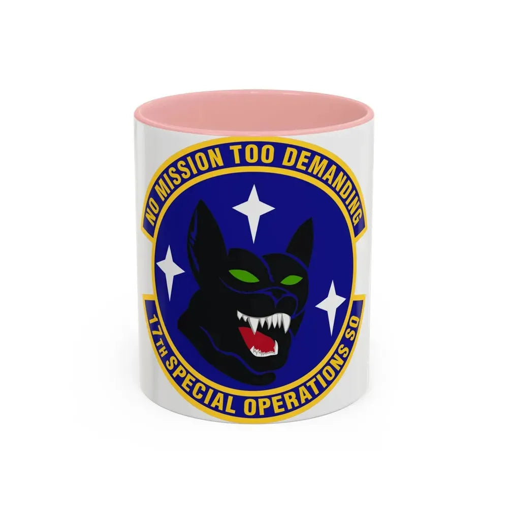 17th Special Operations Squadron (U.S. Air Force) Accent Coffee Mug 11oz Pink - Go Mug Yourself
