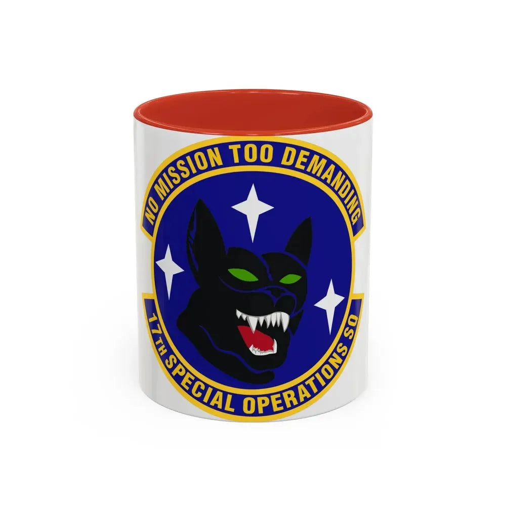 17th Special Operations Squadron (U.S. Air Force) Accent Coffee Mug 11oz Red - Go Mug Yourself