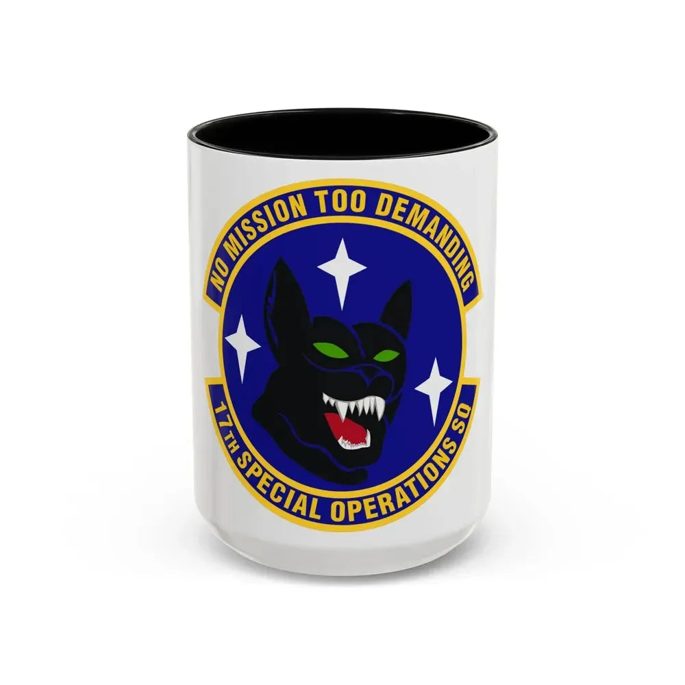 17th Special Operations Squadron (U.S. Air Force) Accent Coffee Mug 15oz Black - Go Mug Yourself