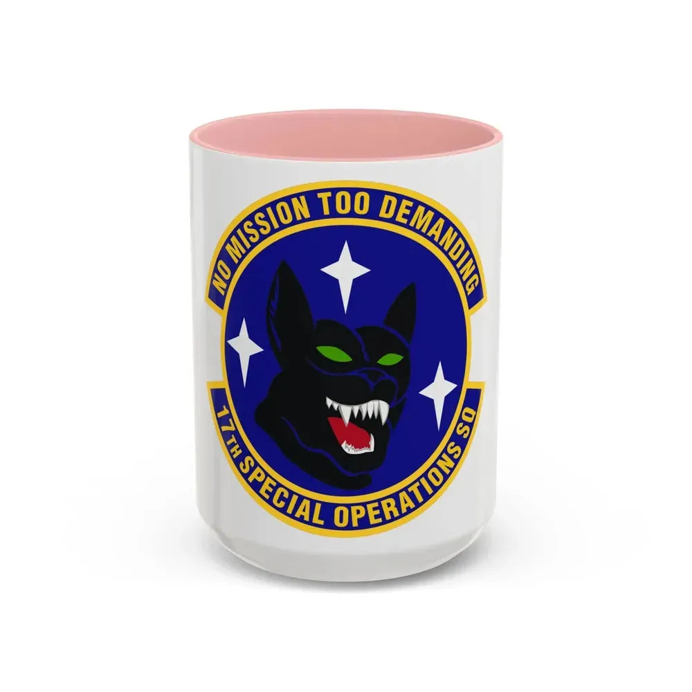 17th Special Operations Squadron (U.S. Air Force) Accent Coffee Mug 15oz Pink - Go Mug Yourself