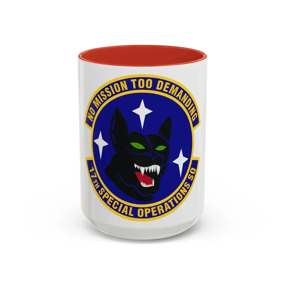 17th Special Operations Squadron (U.S. Air Force) Accent Coffee Mug 15oz Red - Go Mug Yourself
